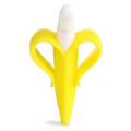 Brinquedos para mordedores de bebês mordedores de silicone para mordedores de frutas em forma de escova